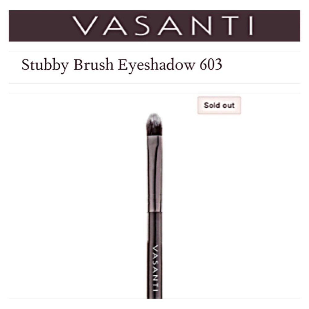 New Makeup Eyeshadow Brush Vasanti SHADER Synthetic Brush 603 SOLD OUT Canadian